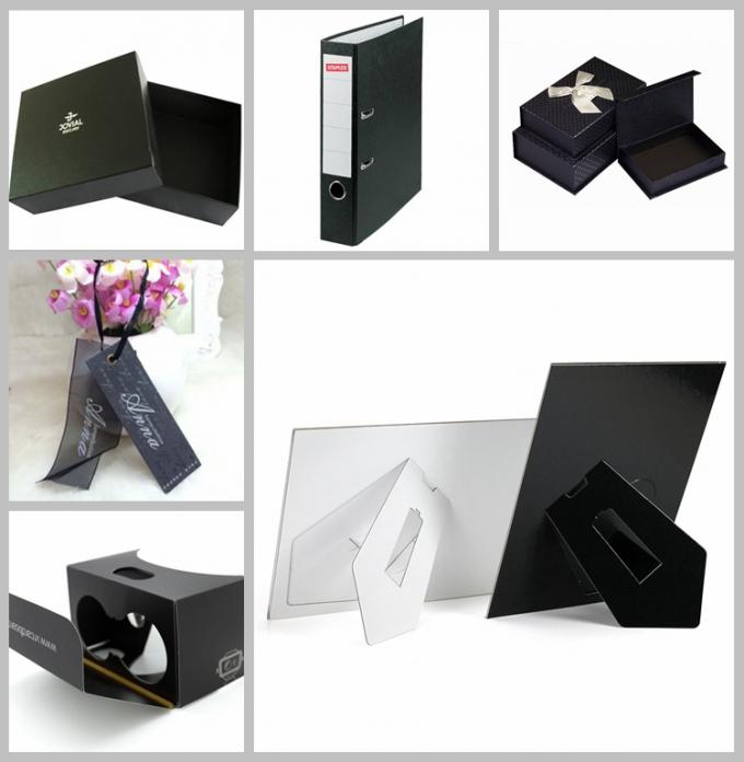 Folha preta brilhante de alta qualidade do papel do cartão do preto do papel/1mm para empacotar