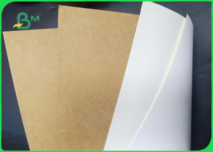 FDA aprovou a superfície lisa 250 - o branco 350g/papel de Brown Krft para o acondicionamento de alimentos
