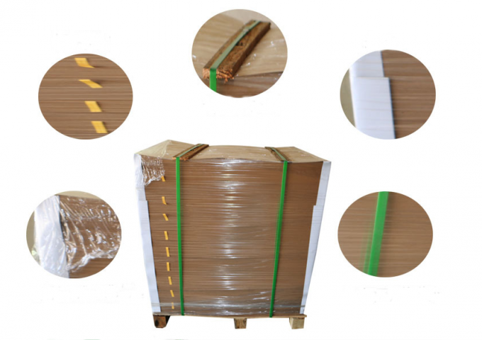 Papel de embalagem revestido do PE heatable da segurança do verde 30/35/40gsm de MG para embalar