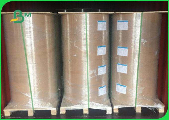 papel de embalagem de estouro alto do marrom de FDA da polpa de madeira da resistência 50gsm para sacos de papel