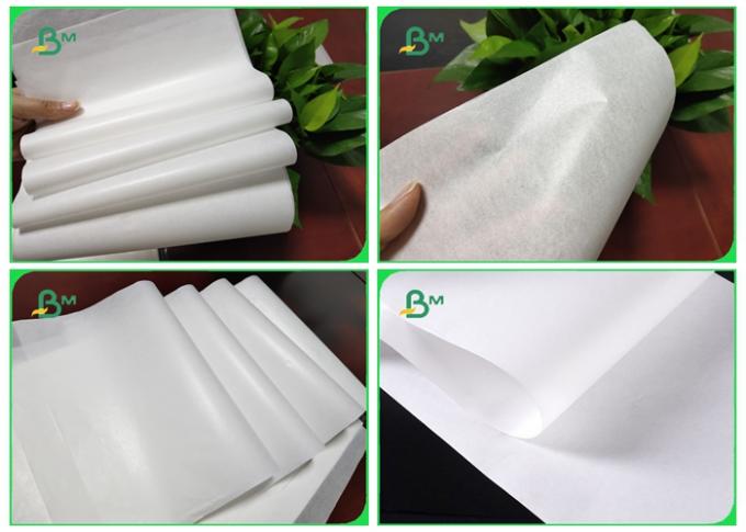 Lustroso lateral do papel de embalagem Um com FDA aprovou a cor branca nas folhas imprimíveis