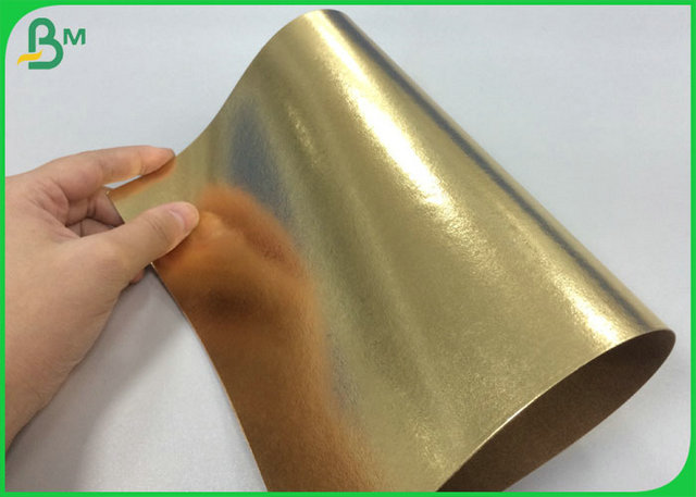100% telas laváveis de Kraft da cor reciclável do ouro para fazer a mulheres a carteira