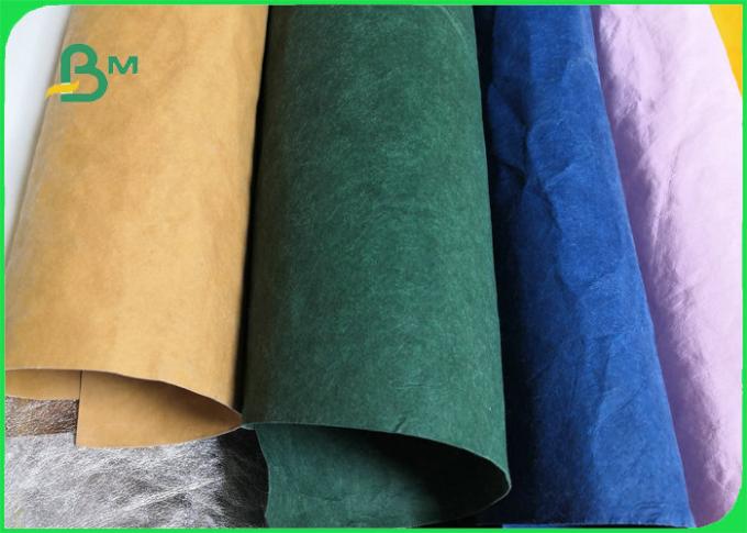 Delicado verde de Eco/azul amigável reciclável lavou o papel de embalagem para sacos de mantimento