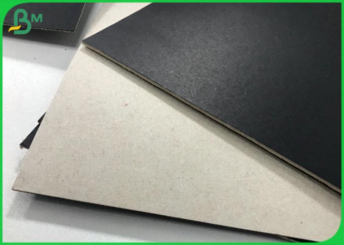 Caixa rígida 1.5mm material Clay Straw Grey Cardboard Paper preto 2mm grosso