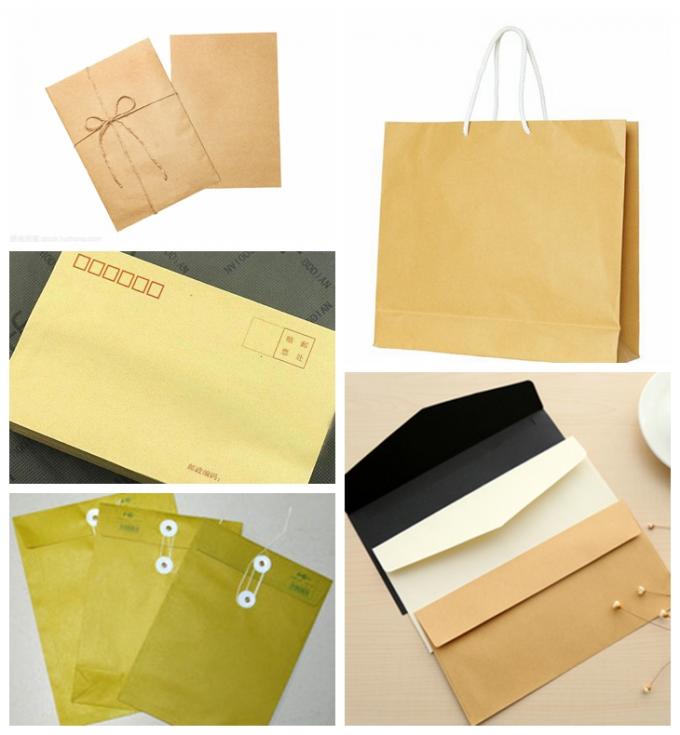 o papel de embalagem Eco-amigável de Brown Para sacos envolve 70 - polpa do bambu 100gsm