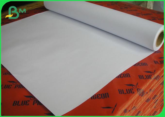 Rolo do papel de plotador do Inkjet 80GSM CAD para a fábrica 620 do vestuário/914mm * 50/150m