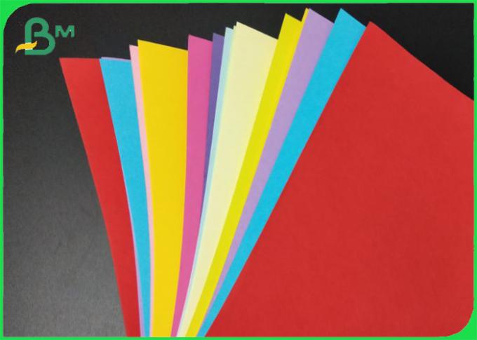 Papel colorido sem revestimento de embalagem 110g 180g 250g da cópia da folha do tamanho de A3 A4 & imprimir