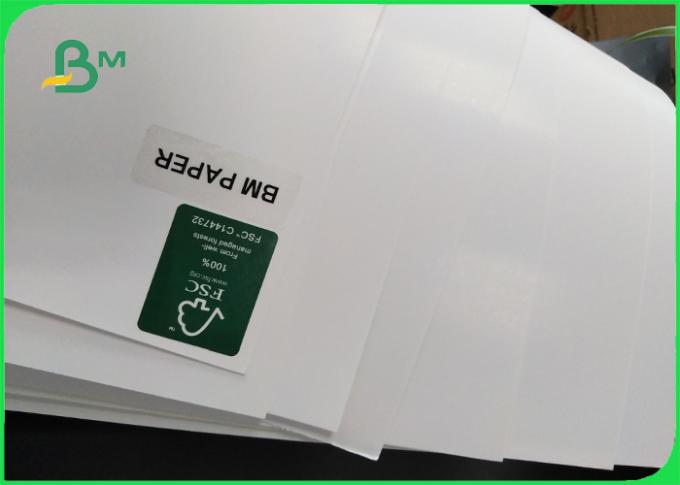 120gsm dobram o papel de impressão branco revestido lados do papel C2S do folheto