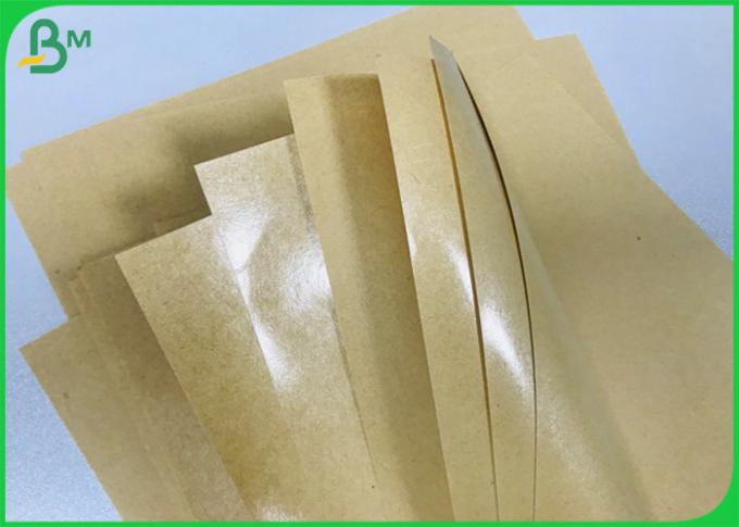 Placa de papel de empacotamento 90g da densidade dura às folhas revestidas PE do forro de 450g Brown Kraft
