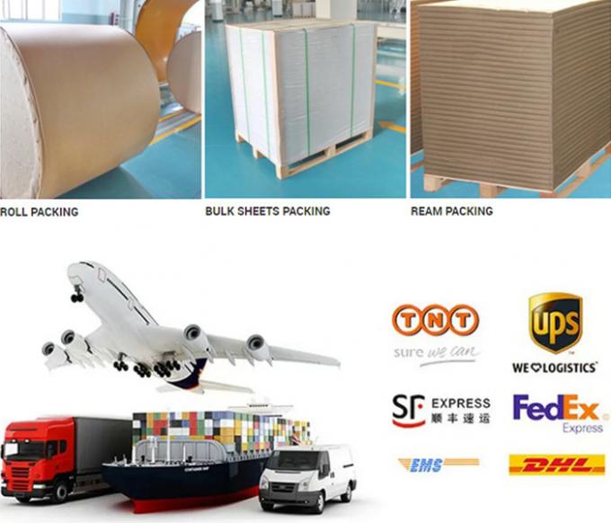 a placa de papel de 250gsm 300gsm Foldcote para caixas cosméticas aumenta altamente 700 x 1000mm