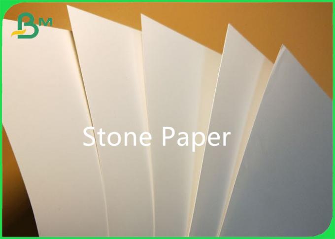 largura de papel da pedra material Não-tóxica Eco-amigável 940MM 1020MM para etiquetas & etiquetas