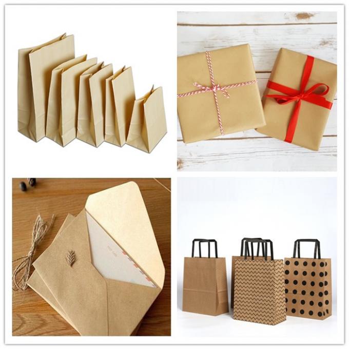 Eco - papel de embalagem de bambu amigável de Brown da polpa 70g para a fatura do envelope