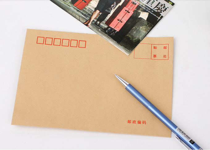 o papel de embalagem de grande resistência do envelope de 150g Brown com certificação do FSC aprovou