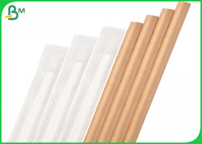 palhas biodegradáveis superiores de 120g Straw Base Paper For Drinking descartáveis
