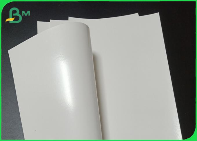 rolo branco revestido do papel de embalagem de produto comestível do PE 230gsm + 15g para o copo do gelado