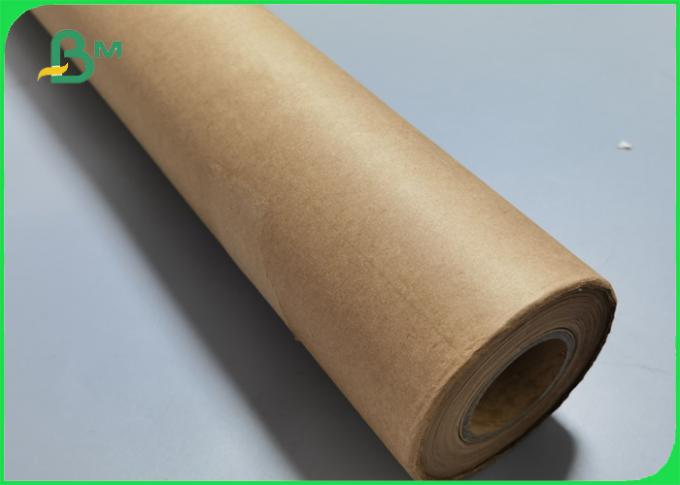 Papel de empacotamento do ofício do papel 60gsm 80gsm Brown do rolo pequeno com rolo 25kg/