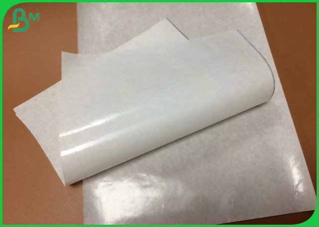 O produto comestível material do PE 40gsm + 10g revestiu o papel de embalagem branco para o envolvimento do Hamburger