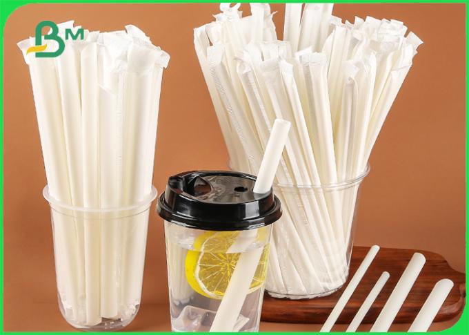 28gram biodegradável Straw Wrapping Paper branco 26mm * 5000m Rolls
