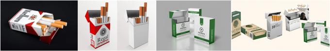 cartões brancos de empacotamento da placa de caixa do cigarro maioria alto de 225gsm C1S