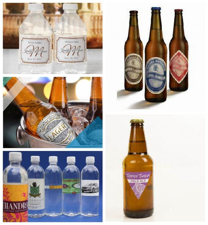 papel de força 70gsm molhada branco para etiquetas da garrafa de água da etiqueta da cerveja