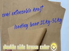 Reciclável 65 - 150 GSM Brown Extensible Carrie Bag Paper Roll