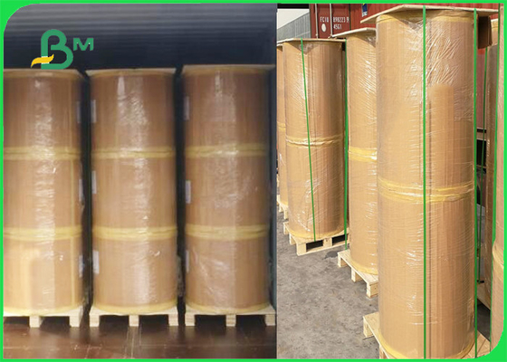 rolo enorme de papel térmico de 55gsm 58gsm para etiquetas vazias 640mm 795mm