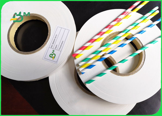 28GSM produto comestível do partido de 27mm x de 5000m Straw Wrapping Paper Roll For