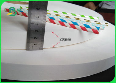 Eco - papel de palha bebendo amigável do rolo 28gsm 60gsm 13mm 15mm do papel do produto comestível para imprimir
