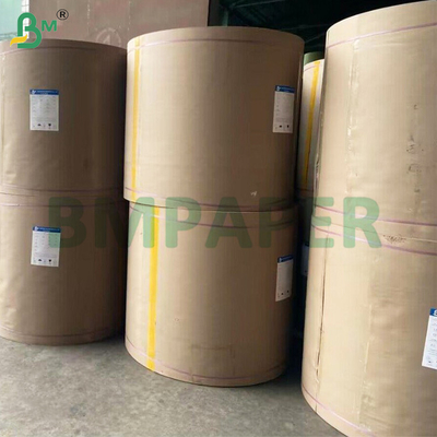 Rolo de papel Kraft de prata metalizado de lado único reciclado de 70 gm 85 gm