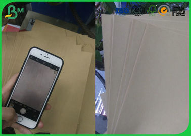 Material reciclado 70g da polpa ou papel personalizado do forro de Brown Kraft do tamanho para a caixa de empacotamento