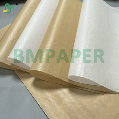 Papel de silicone de dupla face 40gsm resistente ao calor, cor branca, para assar (>220°C)