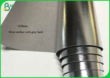 papel de embalagem lavável Untearable da tela de superfície de prata 0.7mm grossa de 0.55mm no rolo