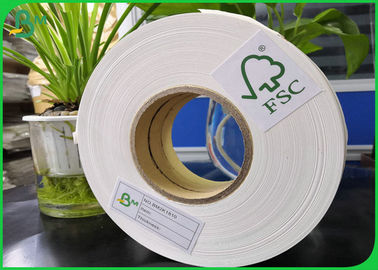 rolo biodegradável 60gsm 80gsm 120gsm 135gsm do papel do produto comestível de FDA da largura de 14mm 15mm para a palha de papel descartável