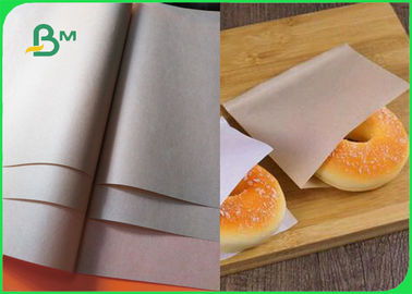 papel de embalagem de Brown do produto comestível de 40gsm 50gsm para sacos descartáveis da padaria