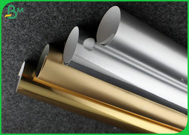 ouro do laser 250GSM e folha do papel de prata para fazer a parte alta a caixa de empacotamento cosmética