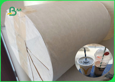largura branca interna 15MM do papel de palha do produto comestível 120gsm para fazer as palhas de papel