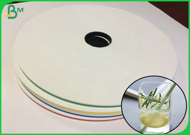 papel de palha da impressão da listra do raio de 60GSM 120GSM 39.69CM com o produto comestível certificado