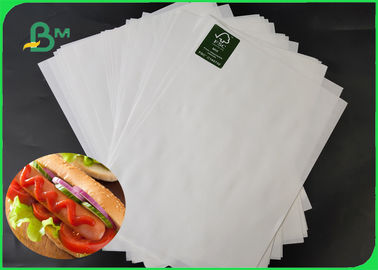 35 / papel de embalagem branco Rolls FDA de MG MF Do produto comestível 40GSM para o Hamburger de empacotamento