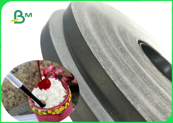 rolo de papel Slitted preto imprimível do produto comestível 60gsm para beber FDA FSC