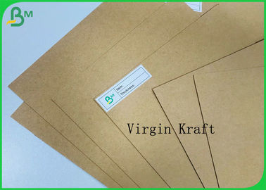Folha 130gr do papel do ofício de Kraft do rolo de Brown da placa de caixa do produto comestível à polpa do Virgin 350gr