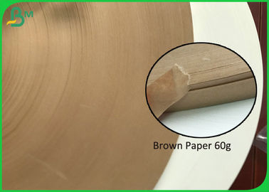 Papel de embalagem colorido palha do rolo 15MM 27MM Do papel do papel de Brown 60G para a palha de papel