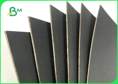 1.5MM 2MM papel do preto de 70 * de 100cm com Grey Back For Boxes Packing