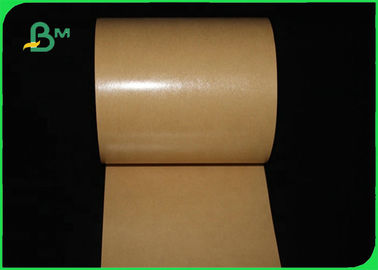 O PE à prova de graxa de FDA revestiu o papel de embalagem de Brown Para o pacote 300gsm 350gsm da bandeja