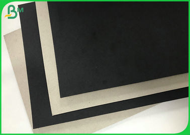 Papel cinzento do cartão da palha preta 2mm grossa rígida da argila do material 1.5mm da caixa