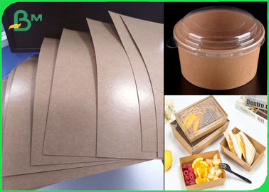 Revestido poli do papel de embalagem De revestimentos de barreira do papel baixo das bandejas do alimento 250g + 18gsm