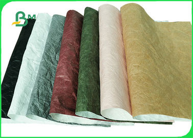 Papel de tecido colorido laminado PU para sacos de compras
