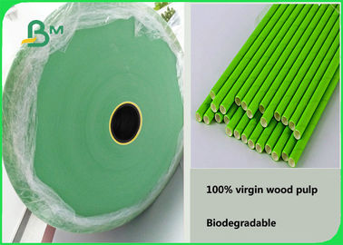 papel de embalagem vermelho 60gsm/verde liso ecológico para as palhas de papel