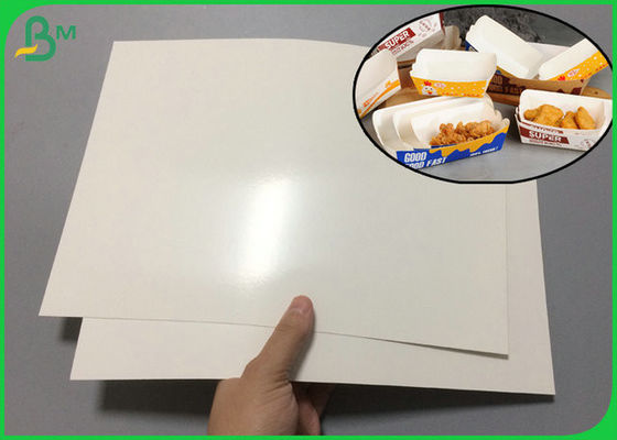 a placa branca de 300gsm FBB revestiu o material do PE para a cartonagem à prova de graxa do almoço