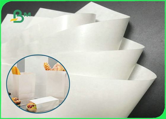 O PE de embalagem do produto comestível revestiu o papel branco do ofício Moistureproof &amp; à prova de graxa