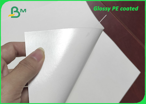 O único filme lateral lustroso do PE revestiu de papel o PE 280g + 15g para os copos de papel